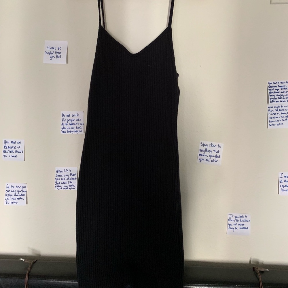 Body con black dress